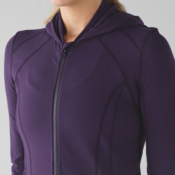 Lululemon Daily Practice Jacket Deep Zinfandel- Size 4 - Picture 4 of 15